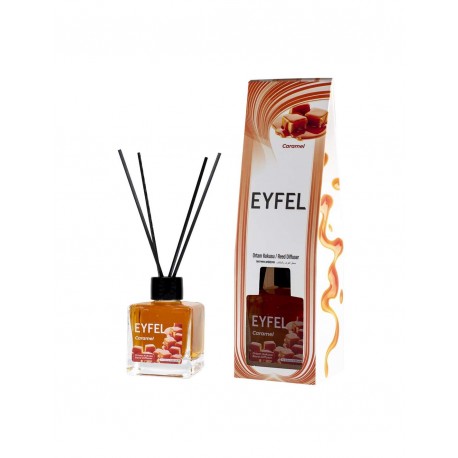 Odorizant cameră Eyfel cu bețișoare aromă de CARAMEL 120 ml