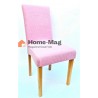 Set 6 Huse elastice dreapte pentru scaun, Roz Pink New